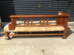 Liberty & Co. A stylish super quality solid Oak Arts & Crafts chaise lounge - Thumbnail 5