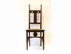 J. S. Henry. A stylish pair of Arts & Crafts mahogany side chairs - Thumbnail 6