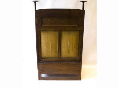 Liberty & Co. An Arts & Crafts Oak settle with fabric of The Silver Studio's - Thumbnail 5