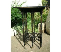 Woof and Whitaker of Sheffield. Aesthetic Movement gilt and ebonised sidetable - Thumbnail 2