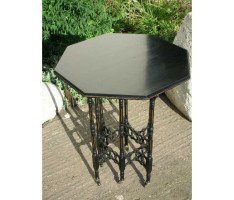 Woof and Whitaker of Sheffield. An Aesthetic Movement gilt and ebonised sidetable - Thumbnail 3