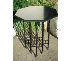 Woof and Whitaker of Sheffield. Aesthetic Movement gilt and ebonised sidetable - Thumbnail 4