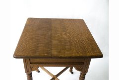 Bruce Talbert for Garnetts of Warrinton. A quality Gothic Revival Oak side table - Thumbnail 3