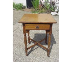 Bruce Talbert for Garnetts of Warrinton. A quality Gothic Revival Oak side table - Thumbnail 6