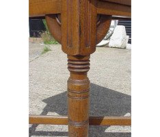 Bruce Talbert for Garnetts of Warrinton. A quality Gothic Revival Oak side table - Thumbnail 9